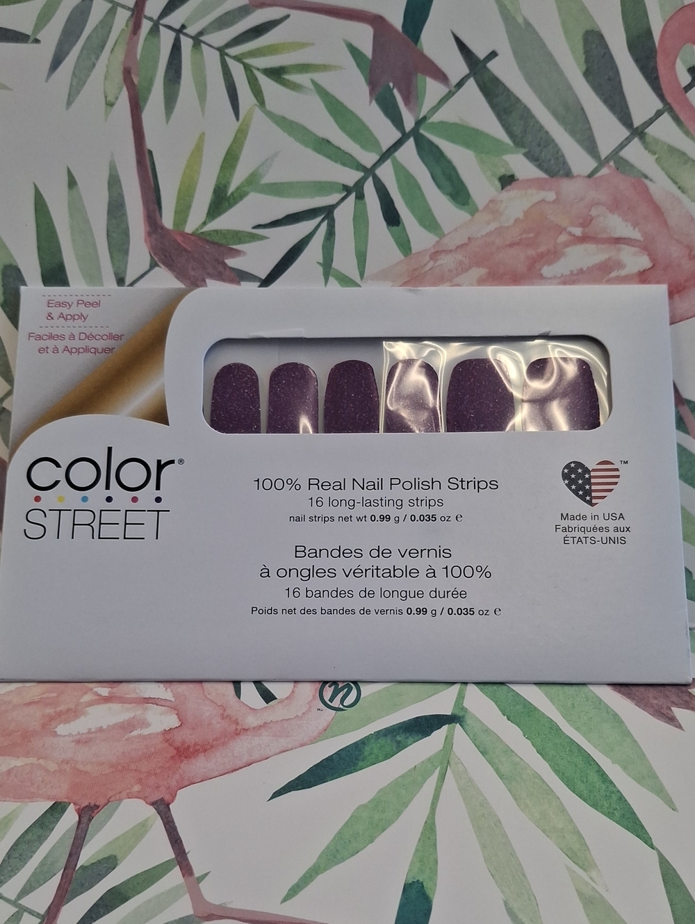 Color Street Glittering Purple Nail Strips - 1 in 4